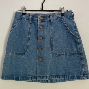 Denim mini skirt
